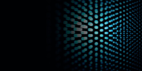 Fototapeta premium Modern and futuristic abstract background with glowing blue geometric shapes decoration. Vector illustration with bright light effects for cover, banner, brochure, presentation and website. EPS. 2