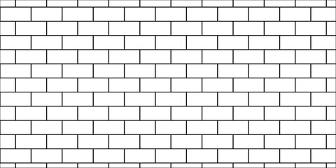 Fototapeta premium Pavement seamless mosaic stone concrete wall surface tiles. subway vector block rock white brick wall texture background.