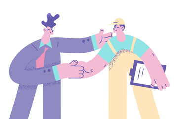 Gratitude and delivery service concept.