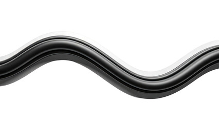 Abstract Black Wave Form