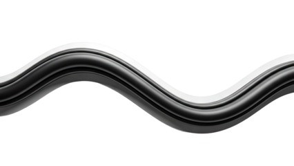 Abstract Black Wave Form