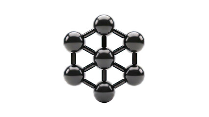 Abstract Hexagonal Molecular Structure