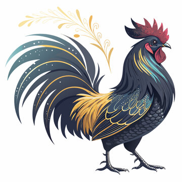 Rooster chicken farm