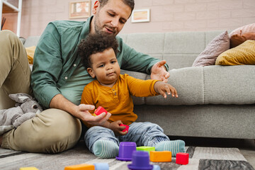 Building memories together in a cozy living room