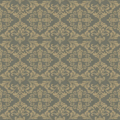 Fototapeta premium Damask refers to woven fabric with floral or geometric patterns created from a special weave that creates a distinctive pattern on the fabric. This weaving uses a technique of using multi-colored yarn