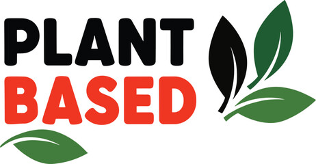 Logo for plant based products displayed on a clean white background