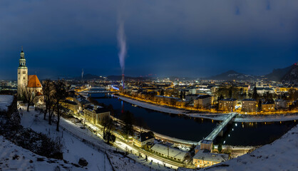 Cityscape of Salzburg, Austria