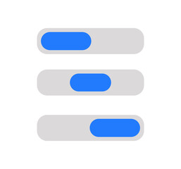 Fototapeta premium Segmented control ui. Toggle switch ui component. Tab bar in segment. Mobile app interface element. Ux ui design asset for app dashboard and web interface