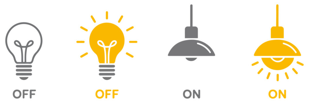 light bulb power energy icon