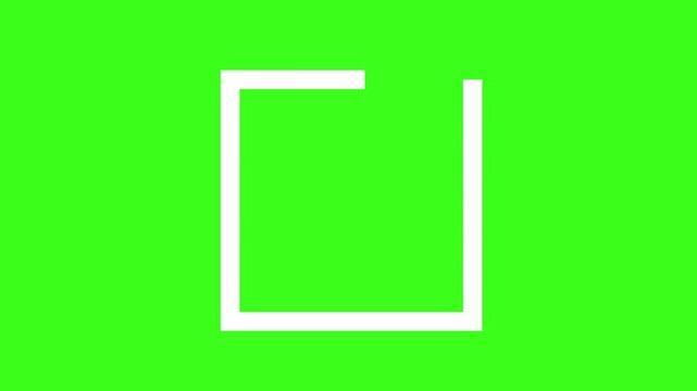 Check mark symbol. tick mark, approval, confirmation and success. check mark icon animation on a green background.