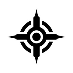 Compass-like crosshair mark showing direction, accuracy, and strategic focus.  © TP71