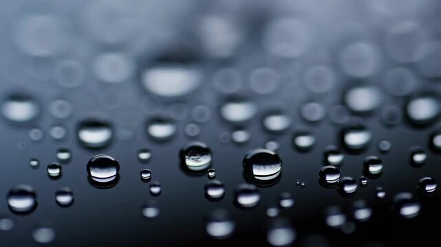 Falling raindrops on window: capturing motion and fluidity in nature's dance
