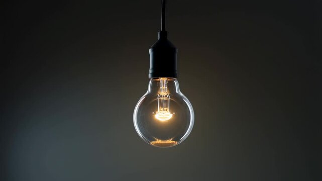 Light bulb transformation: from darkness to bright illumination in three steps