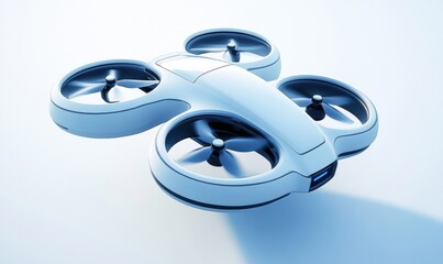 Futuristic quadcopter drone design with advanced technology and innovation