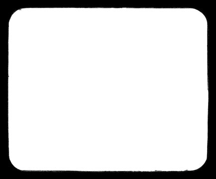 Black cinematic film frame overlay for video