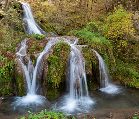 Cascade on Gostilje stream, Zlatibor district in Serbia, travel destination
