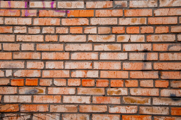 Obraz premium Urban Red Brick Wall Surface