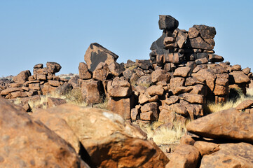 Rock formation Giants Playground Namibia
