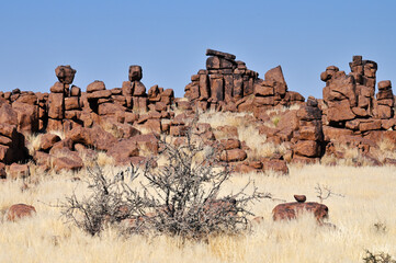 Rock formation Giants Playground Namibia