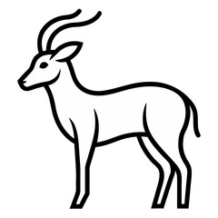 Obraz premium deer silhouette vector