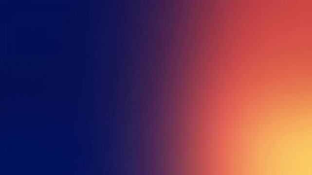 Vibrant gradient background with a smooth and flowing transition from deep navy blue to warm sunset orange and bright yellow, creating a dynamic abstract visual for modern designs and digital projects