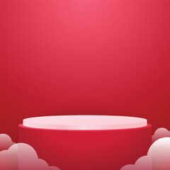 Valentine's Day Labels and Badges Vector Illustration. Sale sticker, invitation, frames and isolated.