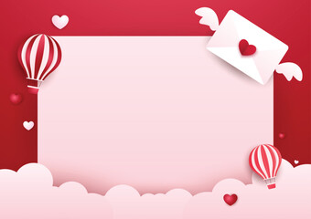 Valentine's Day Labels and Badges Vector Illustration. Sale sticker, invitation, frames and isolated.