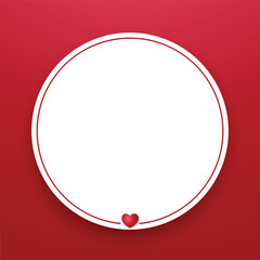 Valentine's Day Labels and Badges Vector Illustration. Sale sticker, invitation, frames and isolated.