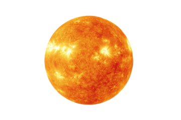 Bright Sun Planet Surface in Space