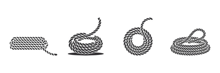 Rope infinity knot icon, vector illustration.