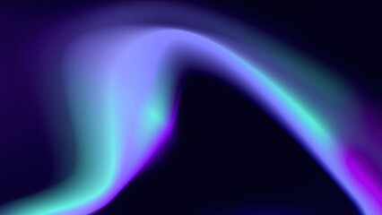 A vibrant, swirling arc of neon light against a dark background viewed from a close-up perspective