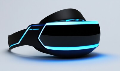 Modern virtual reality headset with sleek design for immersive digital experience