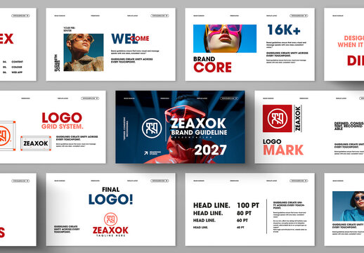 Futuristic Brand Guideline Presentation Template