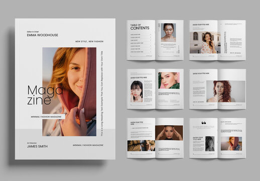 Modern Magazine Layout Template