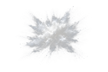 Creative Powder Splash on Black Background, Dynamic Dust Cloud