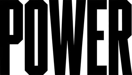 Bold black and white text saying we are typography