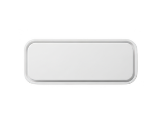 Modern rectangular wall mirror isolated on transparent background