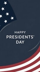 Happy presidents' day celebration banner design
