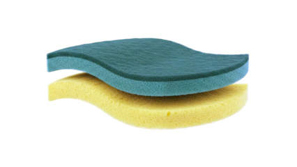 Two-Layered Cleaning Sponge