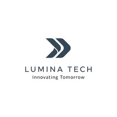 Lumina Tech Logo Corporate Identity Design.