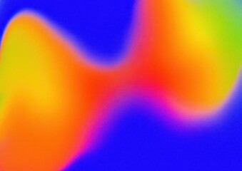 Vibrant abstract shapes blending in a colorful background