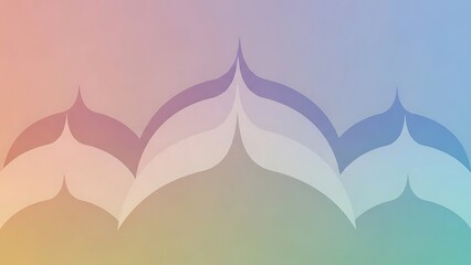 Soft Pastel Gradient Abstract Background with Overlapping Organic Wavy Shapes