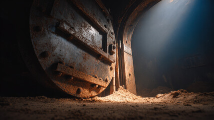 Exploring abandoned vaults underground location atmospheric photography dark environment unique perspective