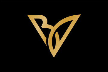 BV Letter Flower Luxury Logo