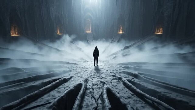 Person Choosing Multiple Paths, Deepness Concept