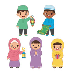 Children celebrating ramadan