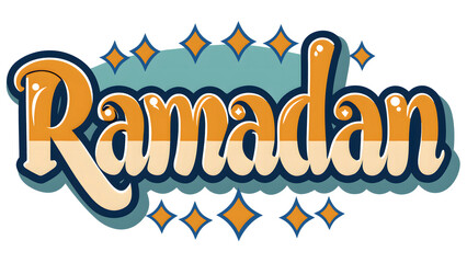 Elegant Ramadan Typography Design with Islamic Calligraphy & Festive Glow