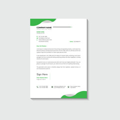 Modern business and corporate letterhead template
