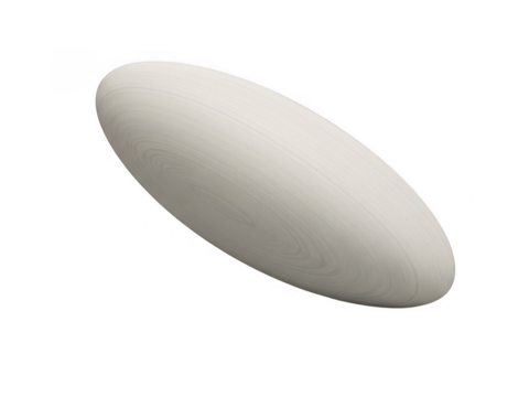 Sleek modern white frisbee isolated on transparent background - Powered by Adobe