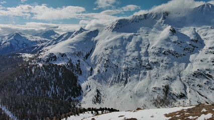 Obraz premium Snow Alp mountain range landscape